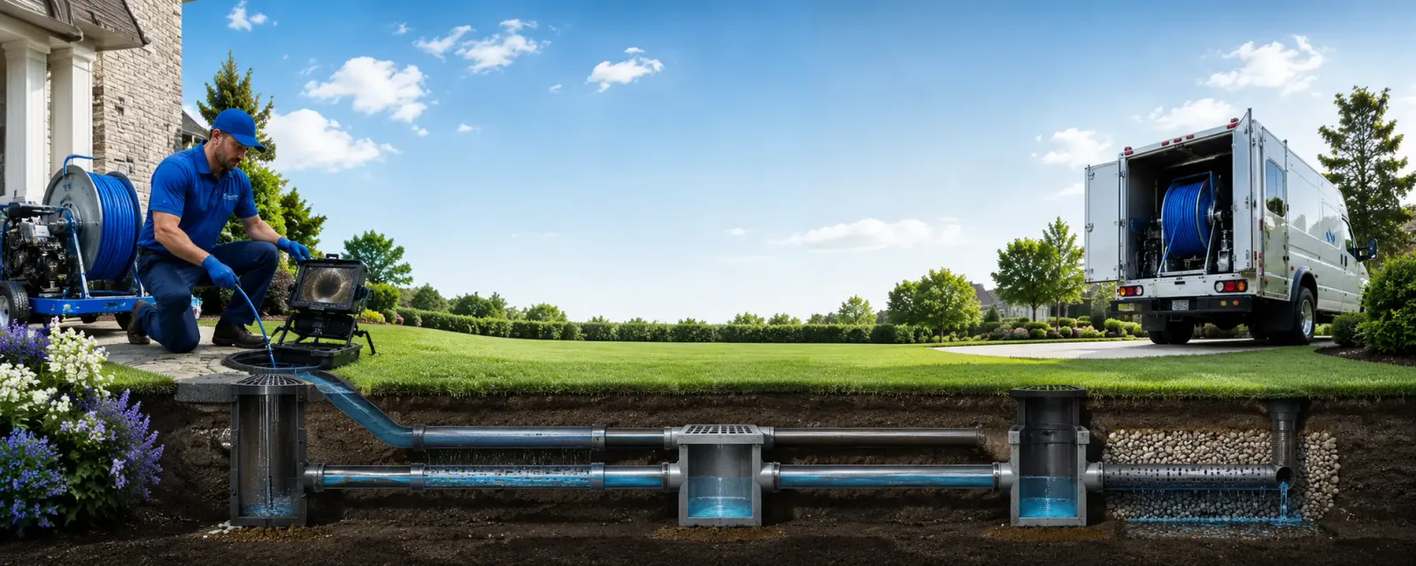 Outdoor drain cleaning information for Poplar, MT